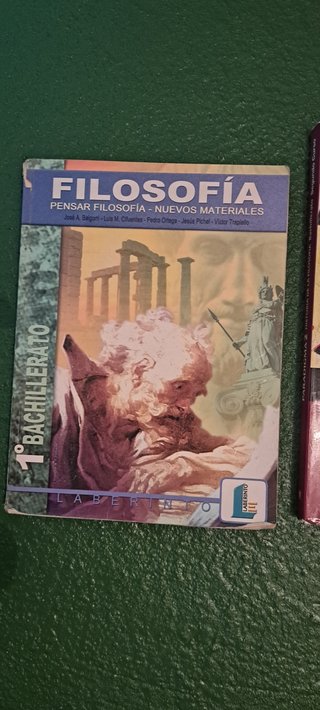 Lote de dos libros de Filosofía de Bachillerato.