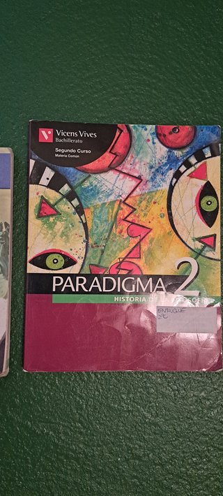 Lote de dos libros de Filosofía de Bachillerato.