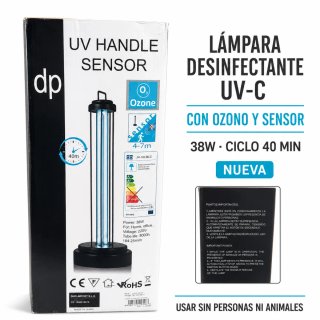 Lámpara UV-C Desinfectante con Ozono y Sensor