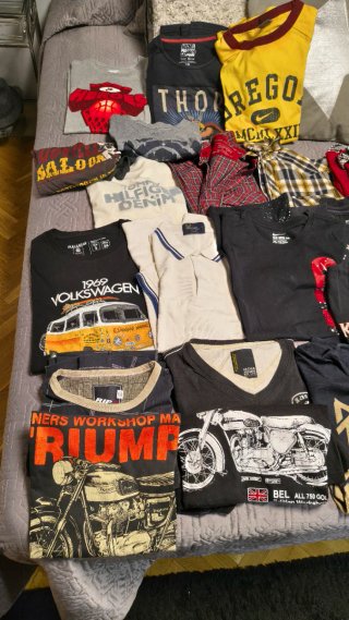 Lote 20 Camisetas + Polo Fred Perry + Bañador Vans