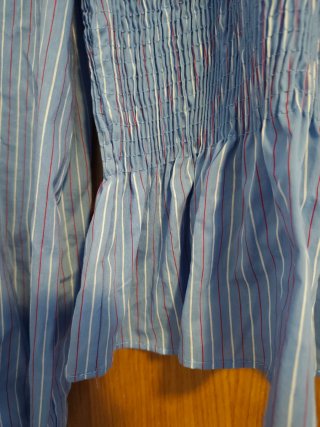 Camisa Zara Rayas Nido Abeja Talla XS