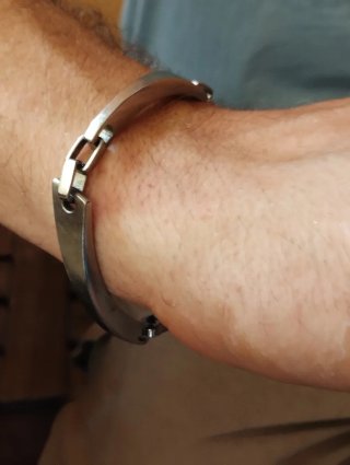 Bracciale uomo acciaio design minimal