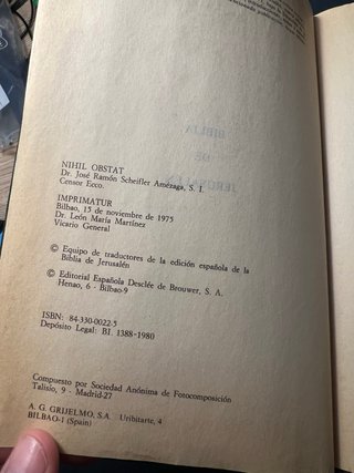 Biblia de jerusalen Brouwer