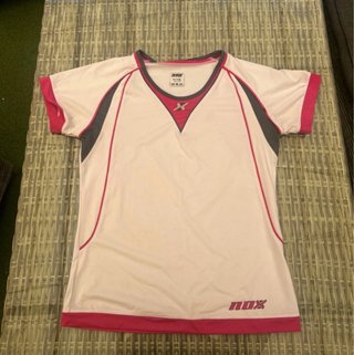 Camiseta NOX Padel Mujer Blanca y Rosa