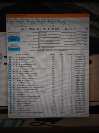 Disco duro WD Blue 500GB SATA SSD