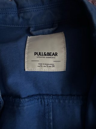 Cazadora vaquera azul klein. S oversize de Pull&b