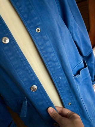 Cazadora vaquera azul klein. S oversize de Pull&b