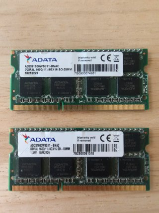 2x8GB DDR3L SO-DIMM ADATA 1600MHz