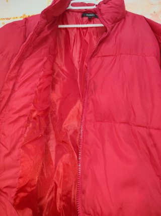 Chaqueta acolchada roja Dunnes Talla L