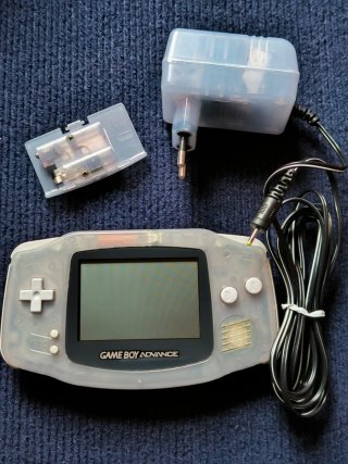 Game Boy Advance Glacier Blue + Alimentatore
