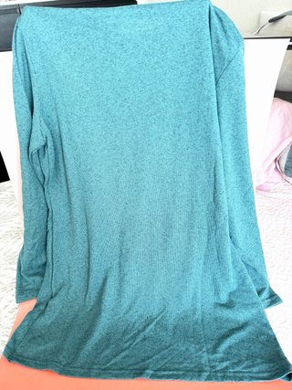 Jersey verde manga larga