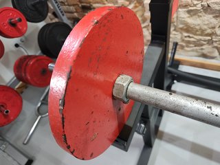 Barra y 2 discos 22kg