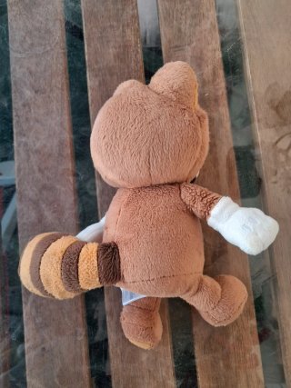 Lote 3 peluches Mario: Mapache y Gato