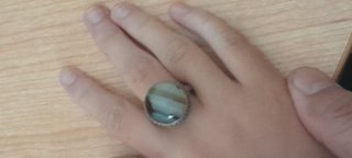 Anello Argento 925 con Pietra Marrone