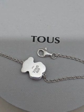 Pulsera Tous Plata 925 con Piedra Negra