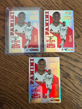 Panini Mbappé Stars on 25 Cromos