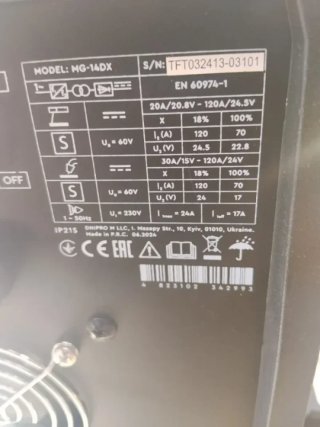 Soldadora Dnipro-M MG-14DX 4000W Semiautomatica