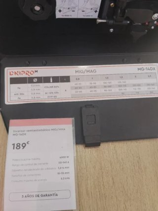 Soldadora Dnipro-M MG-14DX 4000W Semiautomatica