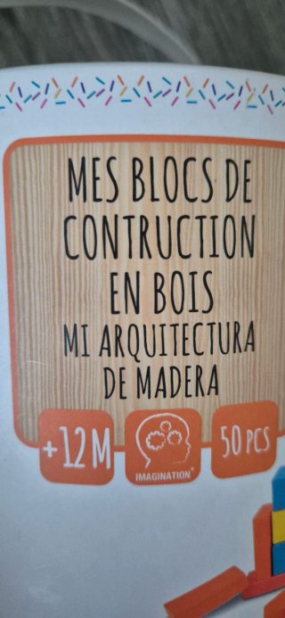 Bloques de madera para construcción