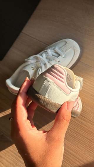 Adidas Bebé Samba Rosa e Branca Tam 23 Menina