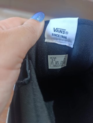 Zapatillas Vans velcro negras