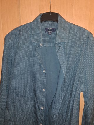 Camisa Kiabi talla M – Verde azulado – 5 €