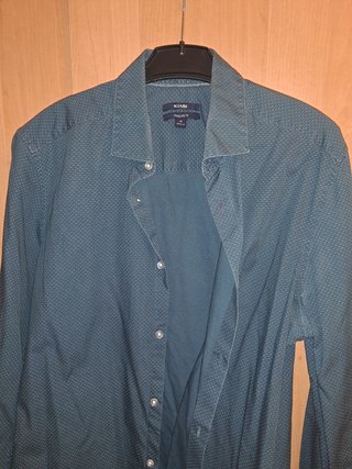Camisa Kiabi talla M – Verde azulado – 5 €