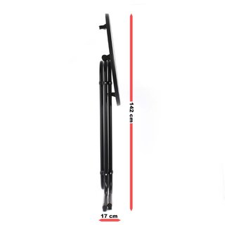 Toboli 64223 | Mesa alta de bar negra Ø para el ho