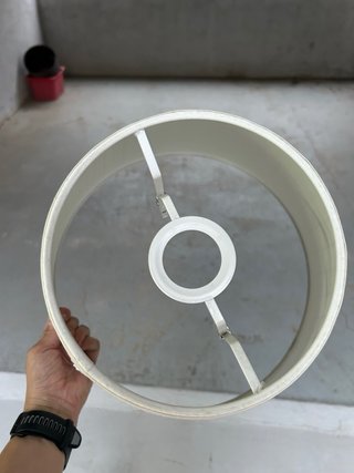 2 Tulipas/pantallas Lámpara Ikea Tela Blanca