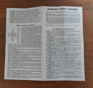 Antiguo Tarot Español - Fournier - 1975C.