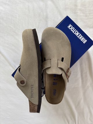 Birkenstock Boston Beige nuevos con caja Unisex