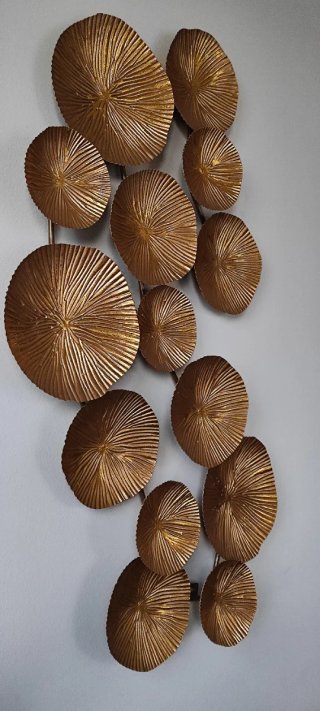 Adorno pared metal dorado Maisons du Monde