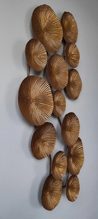 Adorno pared metal dorado Maisons du Monde