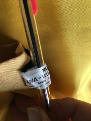 Gonna al ginocchio in lana giallo paglierino
