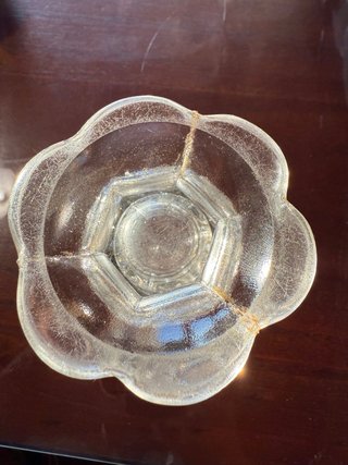 Copa vaso de cristal a molde de 1900 de 14,50 cm