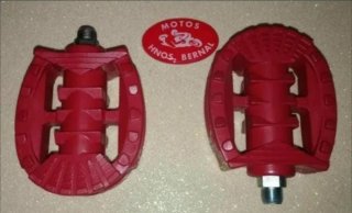 PAR PEDALES NUEVOS BMX NOTARIO ROJOS CLÁSICOS