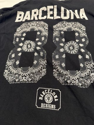 Camiseta Barcelona 88 Negra talla L