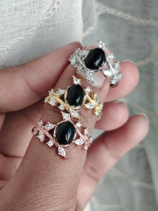 Anello Iside- Onice Nero