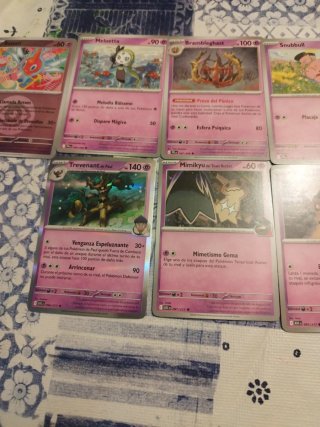 9 Cartas Pokémon Variadas