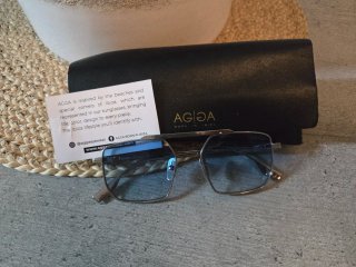 Gafas de sol AGGA plateadas y azules