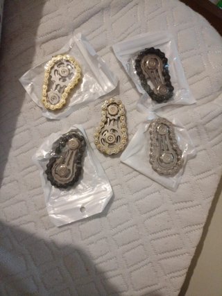 Fidget Spinner Cadena Metálica Antiestrés