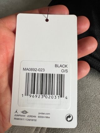 Bandolera Jordan Negra Nueva