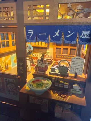 Book Nook Ramen Casa Miniatura