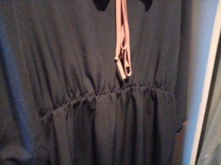 Vestido Klingazul marino y rosa