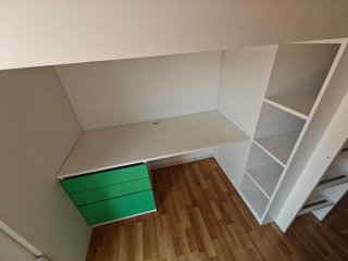 Litera SMÅSTAD Estruc llitera+escriptori+armari