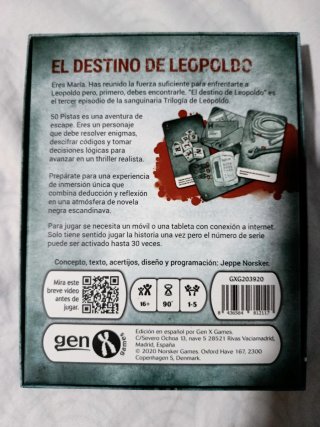 Trilogía Leopoldo 50 Pistas Escape Room