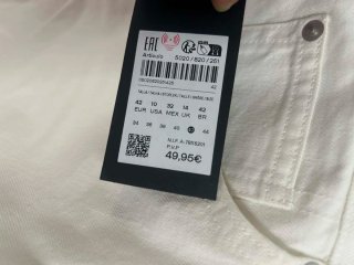 Pantalón Massimo Dutti Blanco 34/36/38/40/42