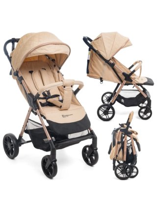Carrito de paseo plegable color beige