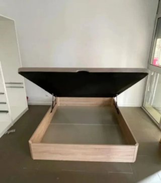 Canapés abatible madera con colchónes