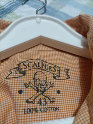 Camisa Scalpers Talla 43 Naranja